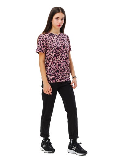 Hype Kids Purple Tonal Leopard Print T-Shirt (3-16yrs)
