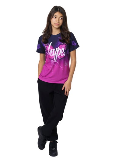 Hype Kids Black Fade Butterfly T-Shirt (5-16yrs)