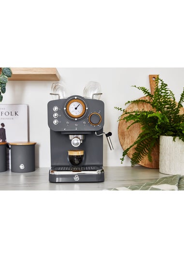 Swan Nordic Grey Espresso Coffee Machine