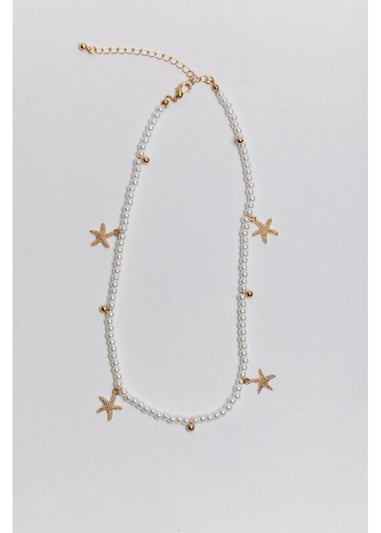 Madein Pearl Starfish Necklace