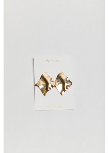 Madein Gold Pressed Metal Earrings