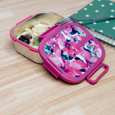 Quokka Pink Blossom Stainless Steel Lunch Box