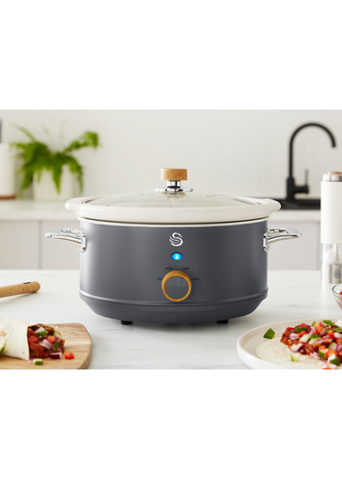 Swan 3.5L Slow Cooker Nordic Grey