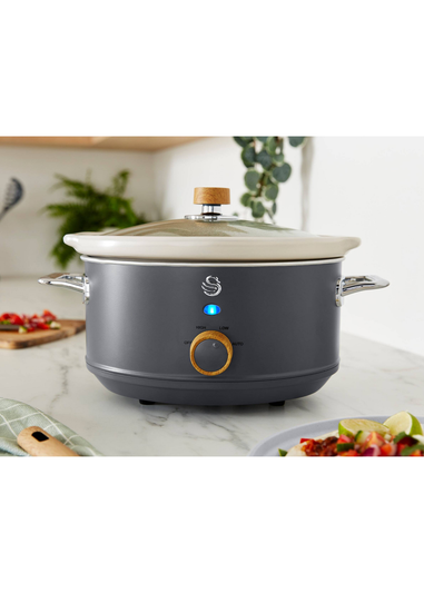 Swan 3.5L Slow Cooker Nordic Grey