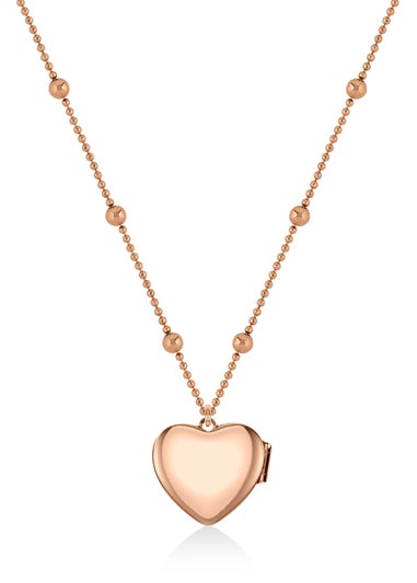 Radley London 18ct Rose Gold Heart Shaped Locket Necklace