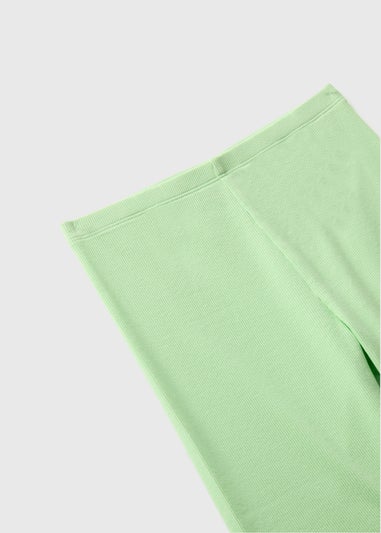 Girls Green Cycling Shorts (7-13yrs)