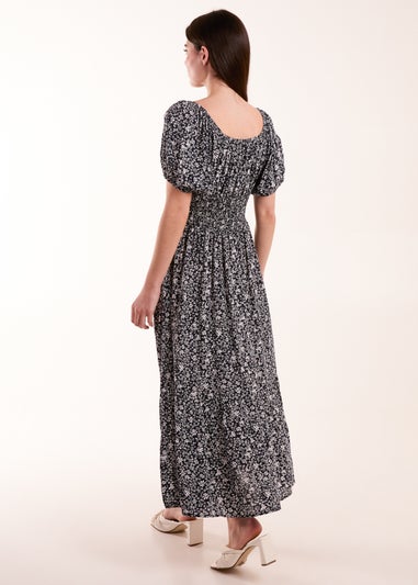 Blue Vanilla Navy Scoop Neck Maxi Dress