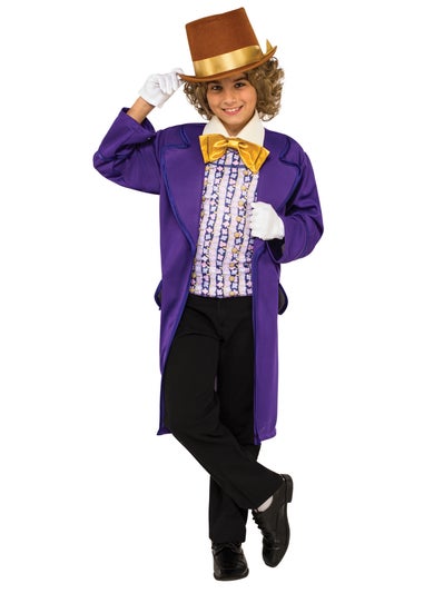 Rubies Kids Willy Wonka Fancy Dress Costume Deluxe (4-14 yrs)