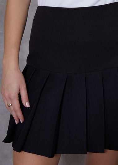 Threadbare Black Sabbie Mini Pleated Tennis Skirt With Stretch