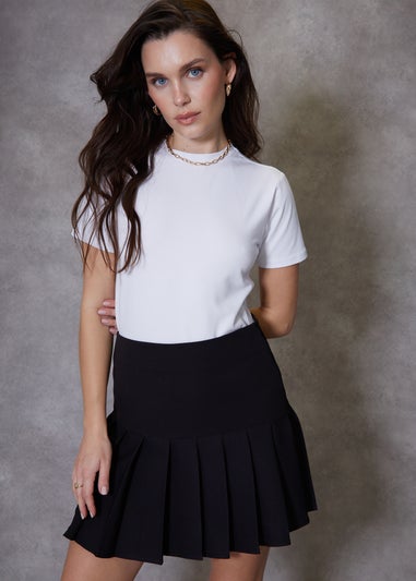 Threadbare Black Sabbie Mini Pleated Tennis Skirt With Stretch - Matalan