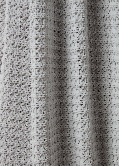 Large Natural Chenille Throw (200cm x 220cm)