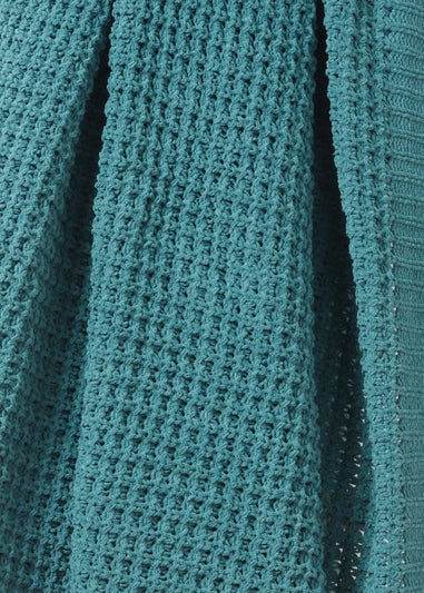 Teal Chenille Throw (130cm x 150cm)