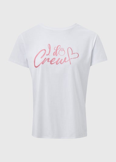 White I Do Crew T-Shirt