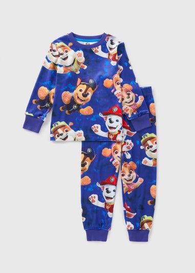 Paw Patrol Kids Blue Fleece Pyjama Set (1-7yrs)