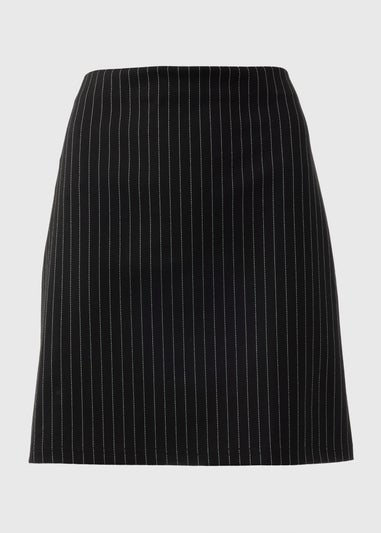 Et Vous Black Stripe Ponte Mini Skirt