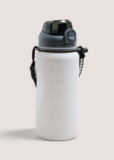 Souluxe White Tracker Water Bottle