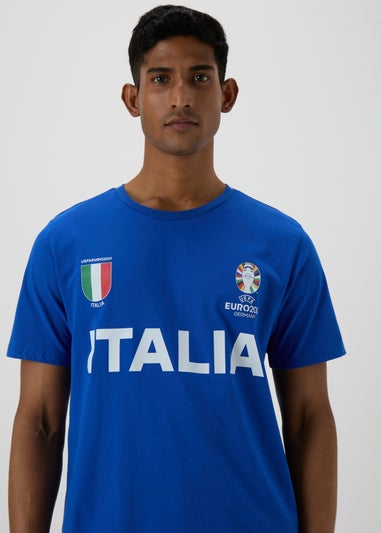 Blue Italy Football T-Shirt