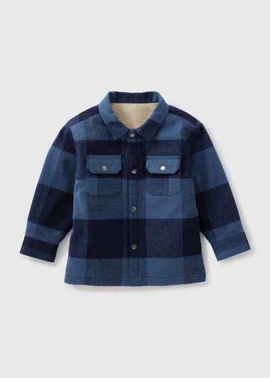 Boys Blue Check Shacket (1-7yrs)