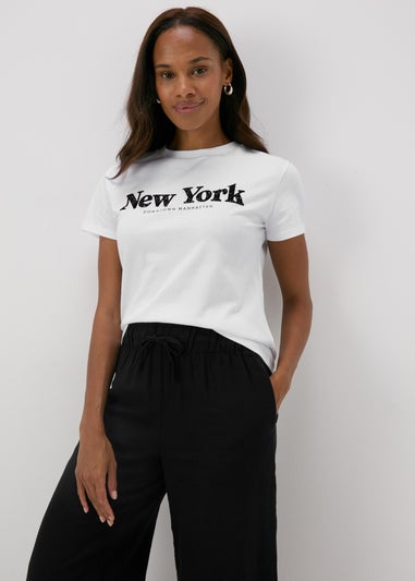 White New York T-Shirt