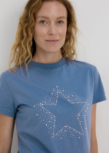 Blue Star Graphic T-Shirt