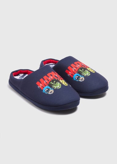 Marvel Navy Mule Slippers