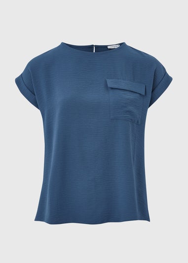 Blue Pocket Front T-Shirt