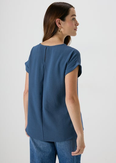 Blue Pocket Front T-Shirt