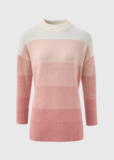 Pink Stripe Knitted Tunic