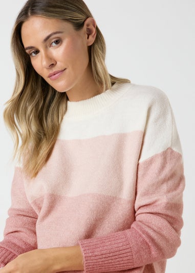 Pink Stripe Knitted Tunic