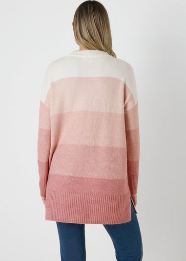 Pink Stripe Knitted Tunic