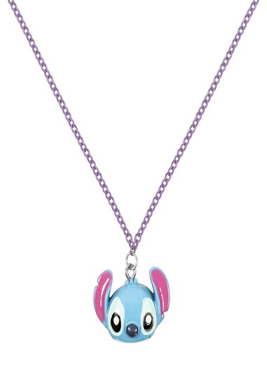 Disney Ohana Stitch Double Layered Blue Necklace