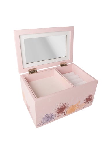 Disney Princess Pink Printed Wooden Jewellery Box