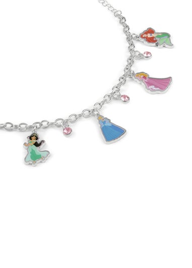 Disney Princess Enamel Costume Crystal Charm Bracelet