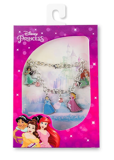 Disney Princess Enamel Costume Crystal Charm Bracelet