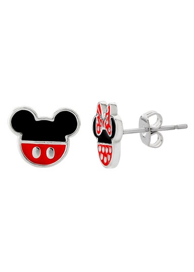 Disney Mickey and Minnie Mouse Enamel Filled Earrings