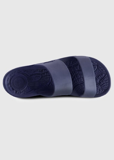 Totes Solbounce Navy Double Strap Slide