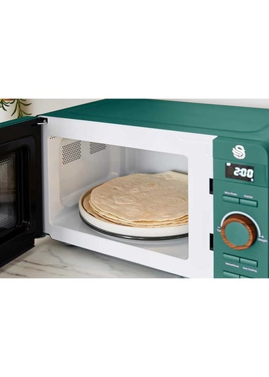 Swan Nordic Green Digital Microwave (20L)