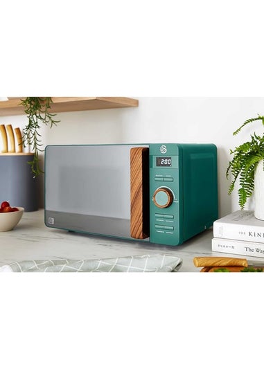 Swan Nordic Green Digital Microwave (20L)