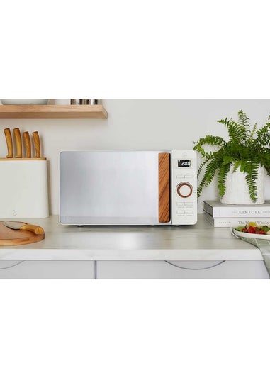 Swan Nordic White Digital Microwave (20L)