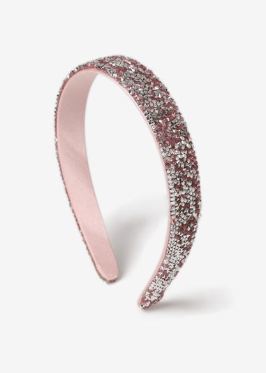 Muse Rhinestone Pink Headband