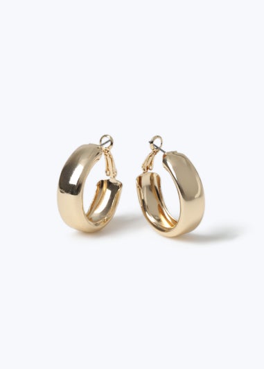 Gold Chunky Hoop Earrings