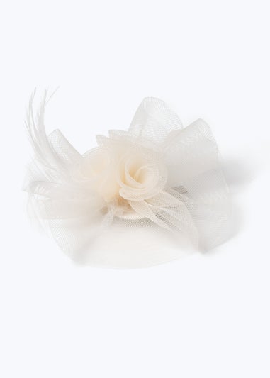 Cream Flower Hair Clip