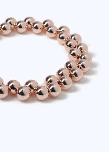 Rose Gold Ball Collar