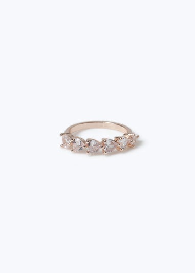 Muse Rose Gold Cubic Zirconia Ring