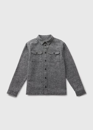 Boys Charcoal Grindle Shirt (7-15yrs)