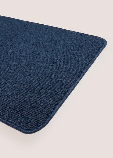 Navy Boucle Loop Runner (50cm x 150cm)