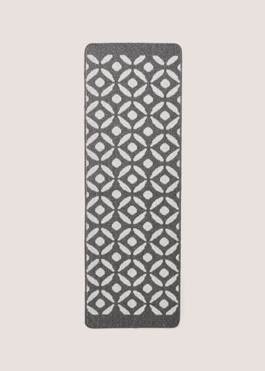 Charcoal Crescent Runner (50cm x 150cm)