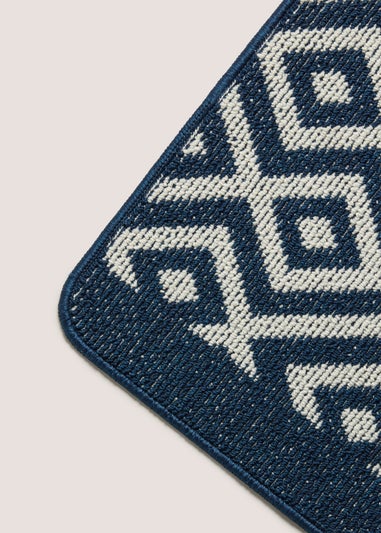 Navy Geometric Runner