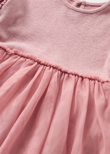 Girls Pink Mesh Tutu Dress (1-7yrs)