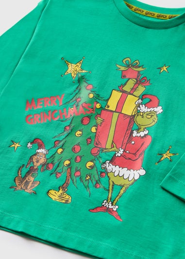 Grinch Kids Green Christmas Long Sleeve Top (1-7yrs)